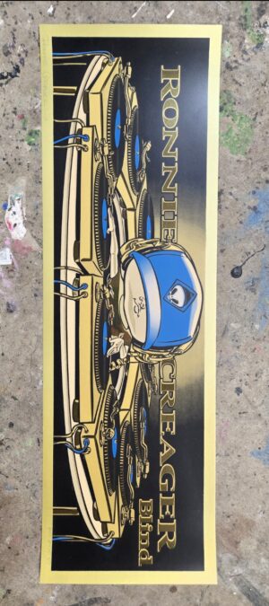 Marc McKee "Mixmaster" Print - Gold Foil