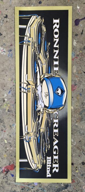 Marc McKee "Mixmaster" Prints - Gold Border